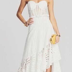 RETROFETE AURORA LONG DRESS SMALL WHITE NEW WITH TAGS